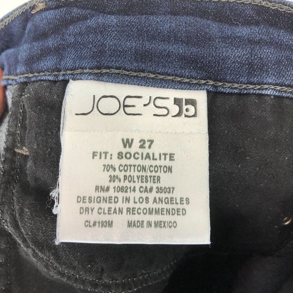 Joe's Women's Size 27 Socialite Taylor Wash Slim Bootcut Blue Denim Jeans - Picture 9 of 11